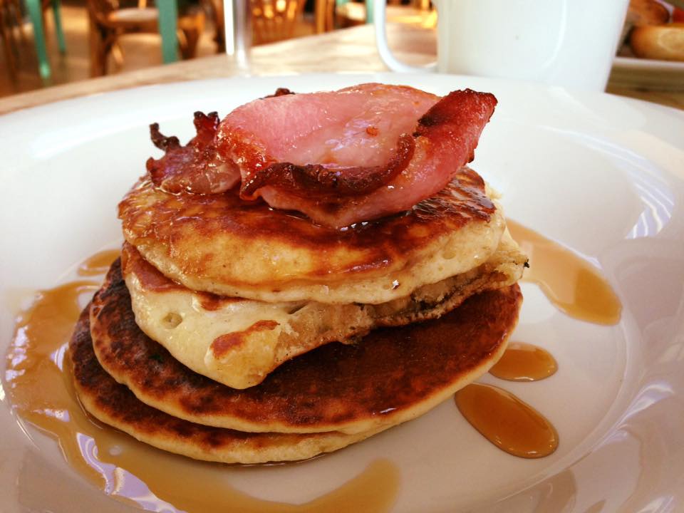 Bacon and Maple Syrup on Pancake