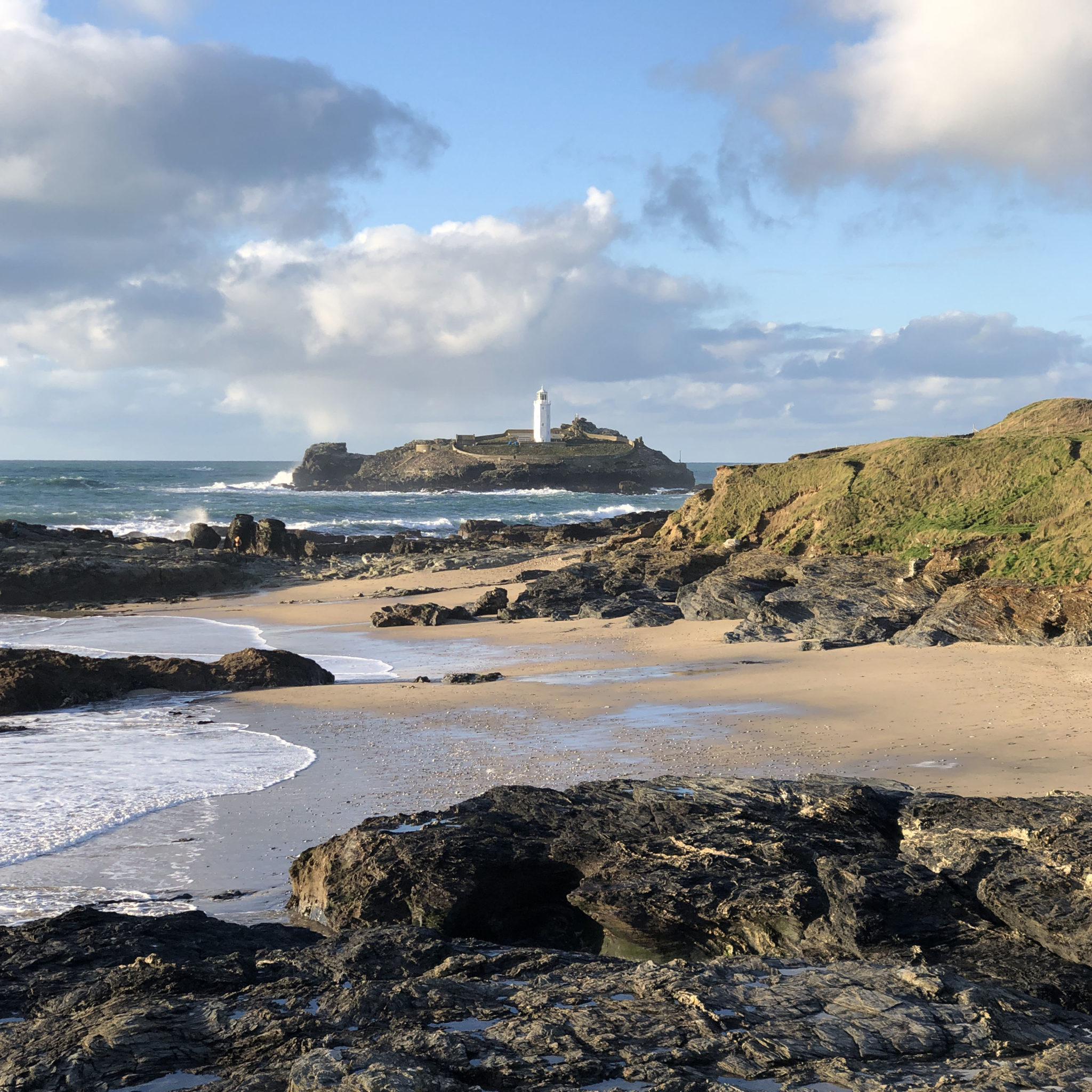 Godrevy Lighthouse from Godrevy Beach_8150sq