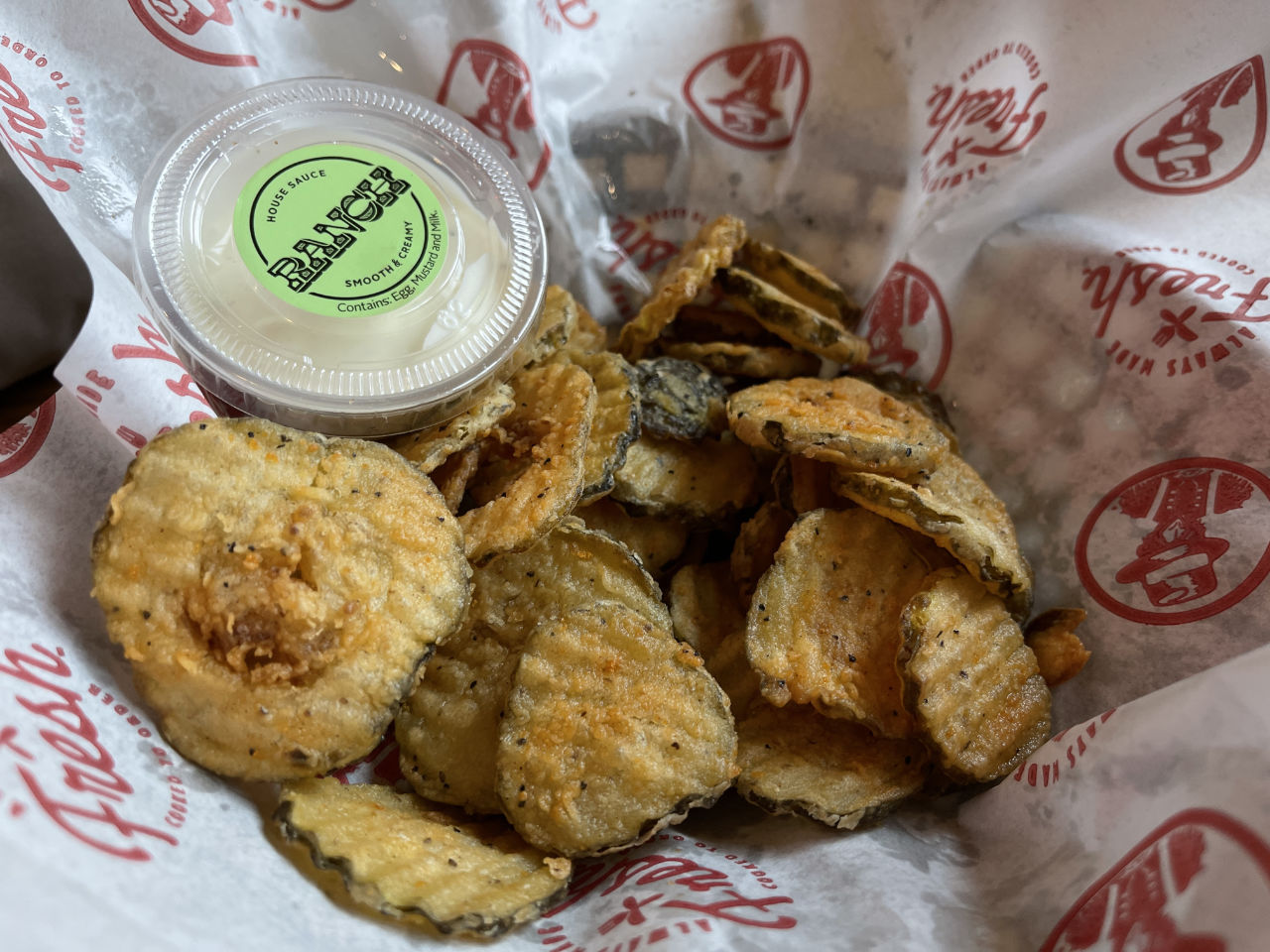 Fried Pickle with Rance Sauce