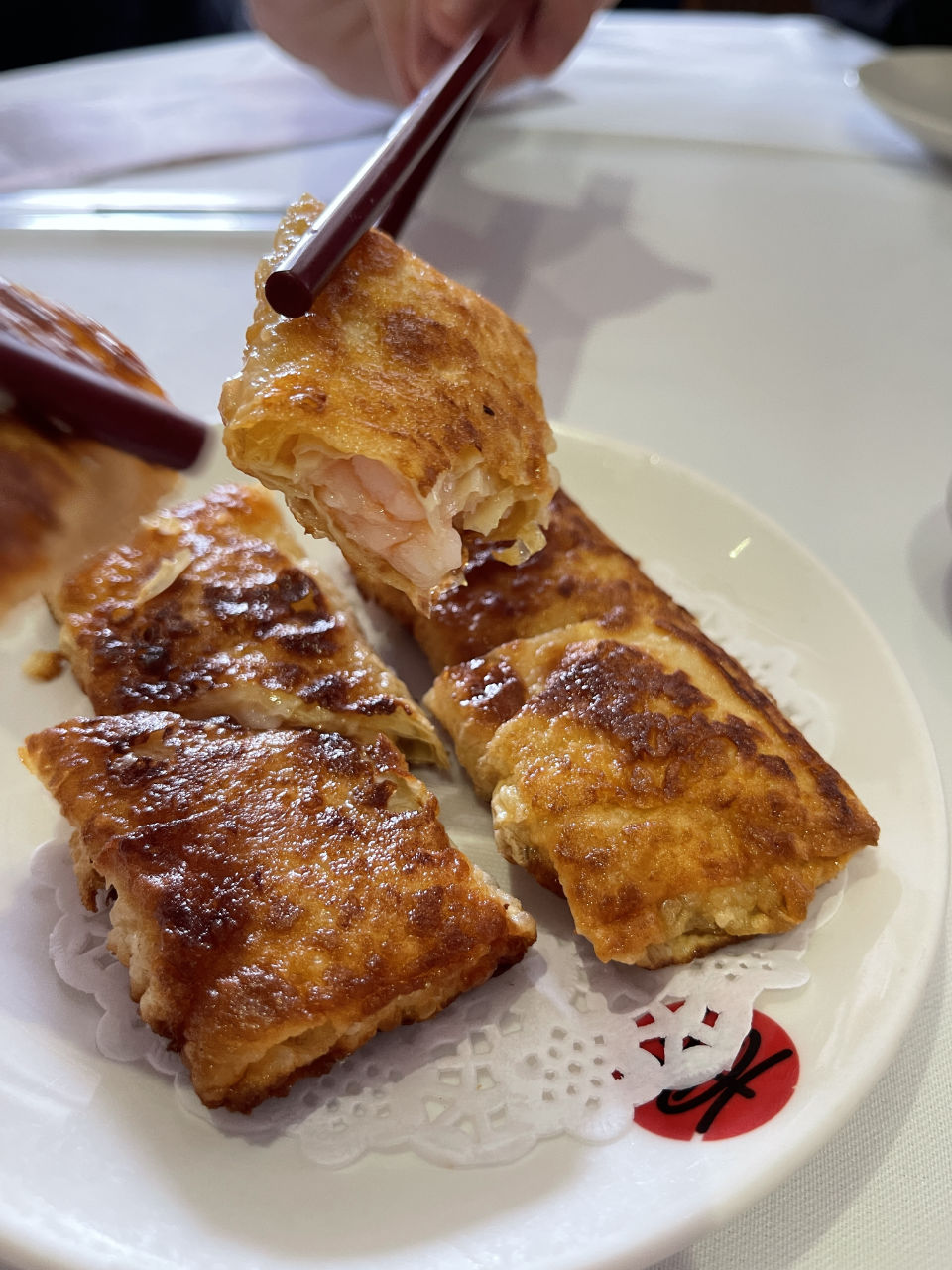 Deep Fried Beancurd Wafer With Prawn