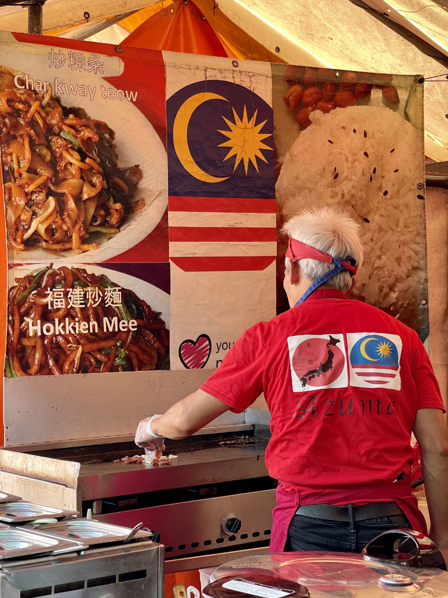 Mr Lee in Action at Azuma Food Stall