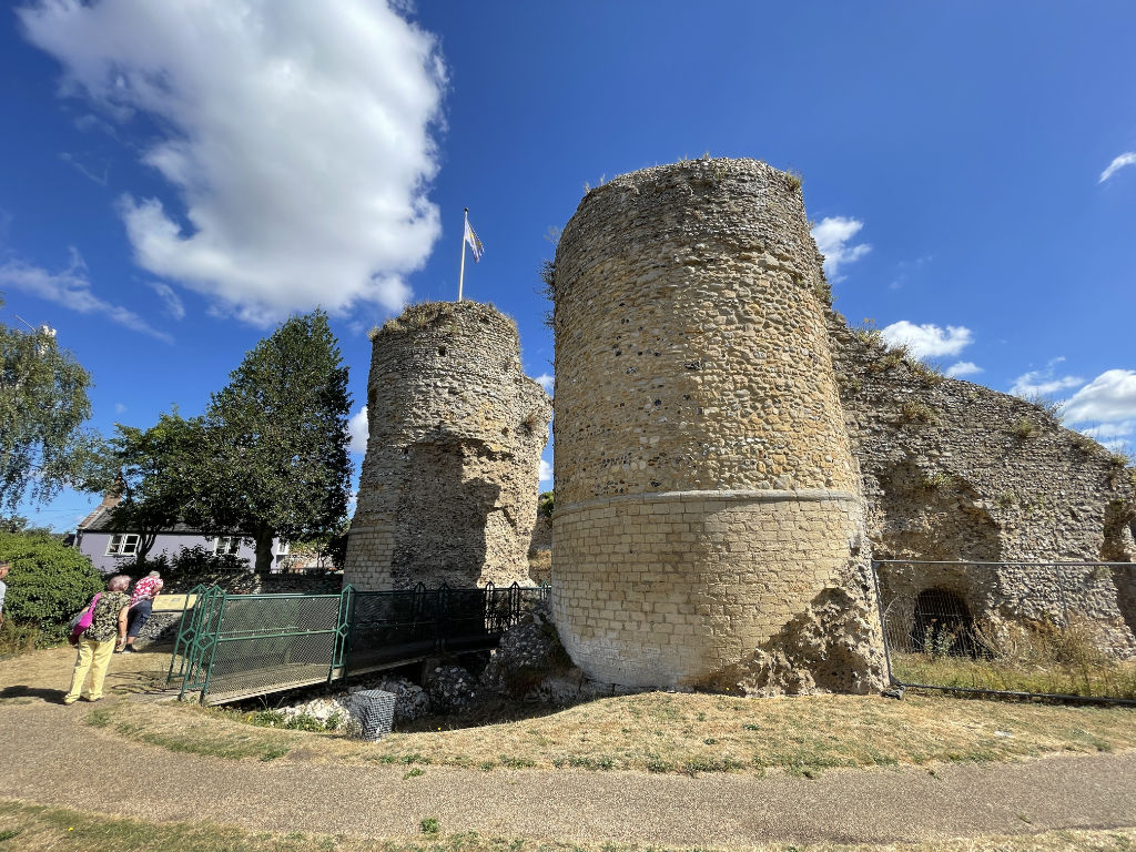 Bungay Castle Landscape Wide Angle View