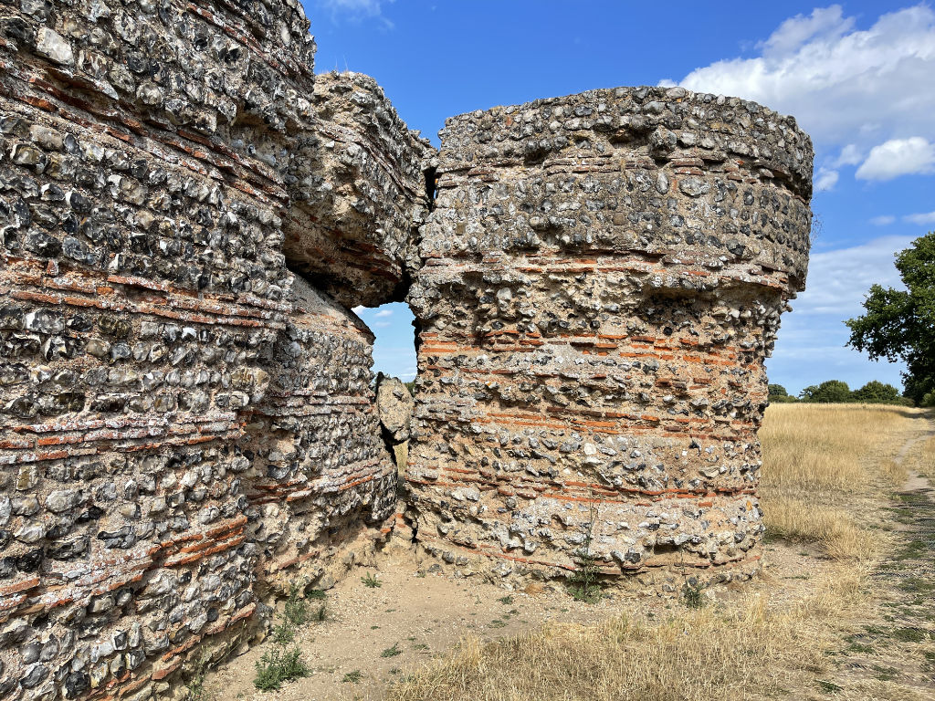 Burgh Castle Roman Fort Ruin in Norfolk Colour My Days