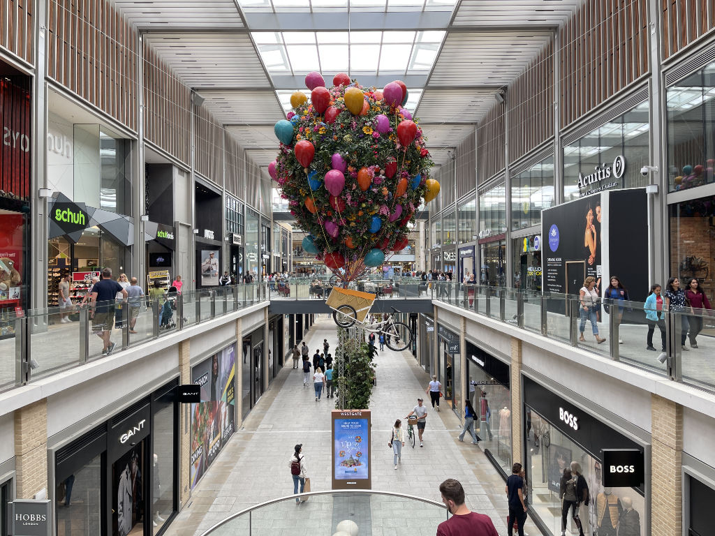 Westgate Oxford Suspended Tricycle with Balloons South Arcade