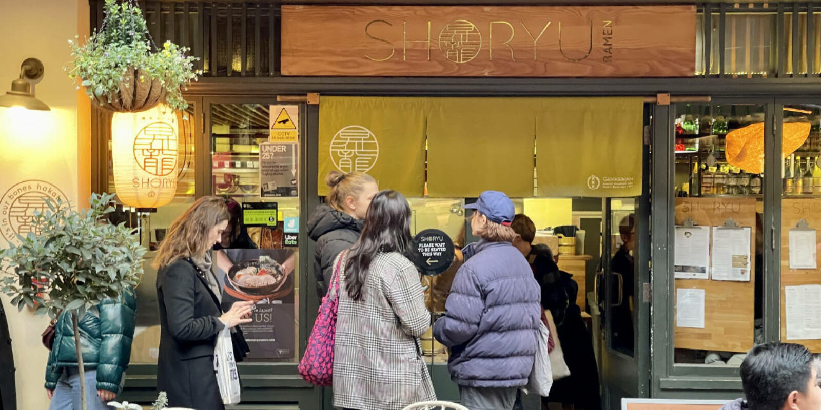 Shoryu Carnaby Queue at Entrance