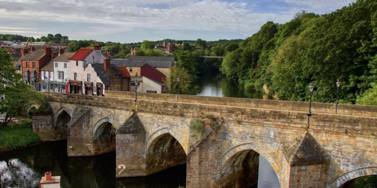 Elvet Bridge on a Sunny Day