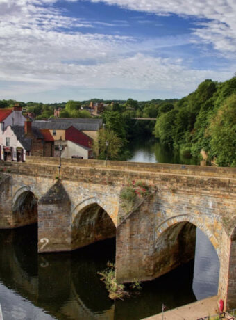 Elvet Bridge on a Sunny Day