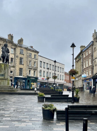 Durham Market Place Statues Featured