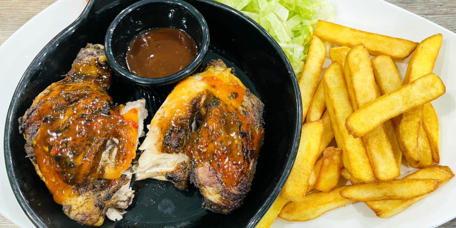 Yannis Jerk Chicken with Fries