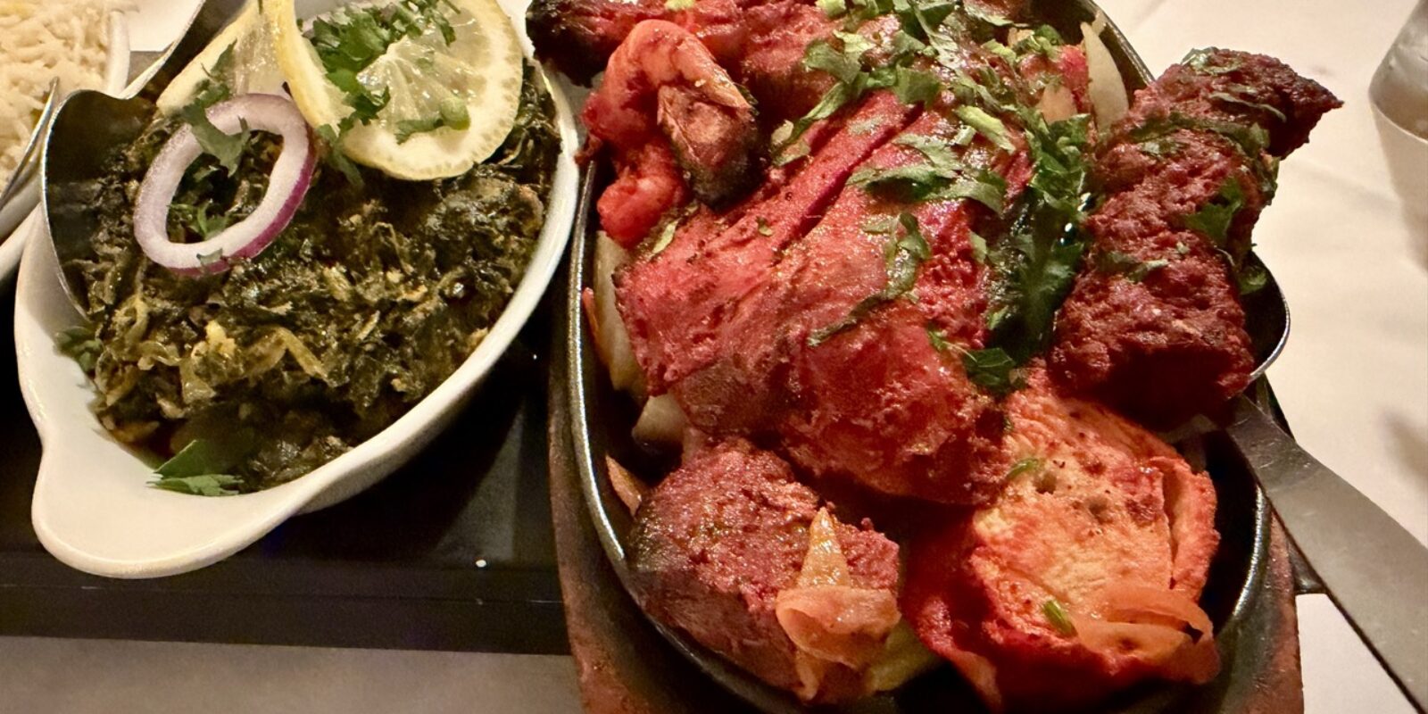 River Spice BoA_0754 Mixed Grill and Sag Bhaji